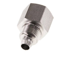 8x6 & G1/4'' Stainless Steel 1.4571 Straight Push-on Fitting with Female Threads