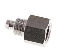 8x6 & G1/4'' Stainless Steel 1.4571 Straight Push-on Fitting with Female Threads