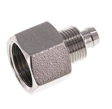 8x6 & G3/8'' Stainless Steel 1.4571 Straight Push-on Fitting with Female Threads