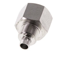 8x6 & G3/8'' Stainless Steel 1.4571 Straight Push-on Fitting with Female Threads