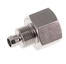 8x6 & G3/8'' Stainless Steel 1.4571 Straight Push-on Fitting with Female Threads
