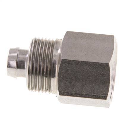 10x8 & G3/8'' Stainless Steel 1.4571 Straight Push-on Fitting with Female Threads