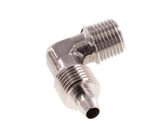 6x4 & R1/8'' Stainless Steel 1.4404 Elbow Push-on Fitting with Male Threads
