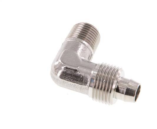 8x6 & R1/8'' Stainless Steel 1.4404 Elbow Push-on Fitting with Male Threads