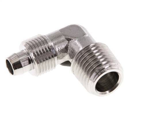 8x6 & R1/4'' Stainless Steel 1.4404 Elbow Push-on Fitting with Male Threads