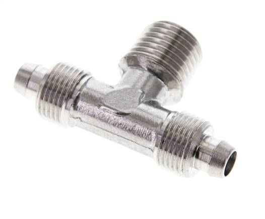 8x6 & R1/4'' Stainless Steel 1.4404 Tee Push-on Fitting with Male Threads