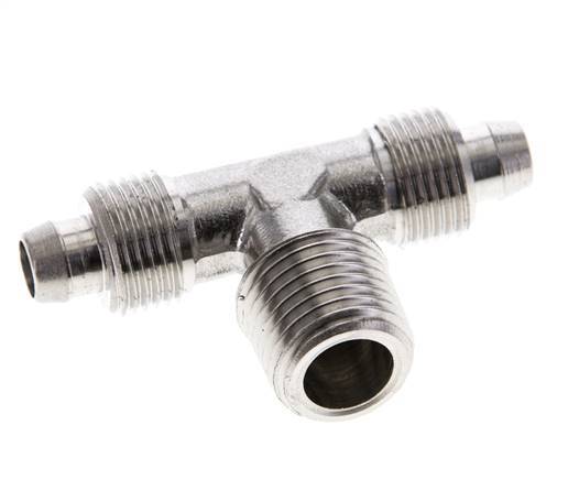 8x6 & R1/4'' Stainless Steel 1.4404 Tee Push-on Fitting with Male Threads