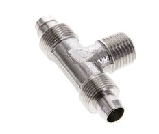 10x8 & R1/4'' Stainless Steel 1.4404 Tee Push-on Fitting with Male Threads