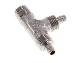 6x4 & R1/8'' Stainless Steel 1.4305 Right Angle Tee Push-on Fitting with Male Threads