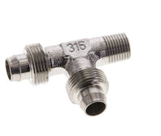 10x8 & R1/8'' Stainless Steel 1.4305 Right Angle Tee Push-on Fitting with Male Threads