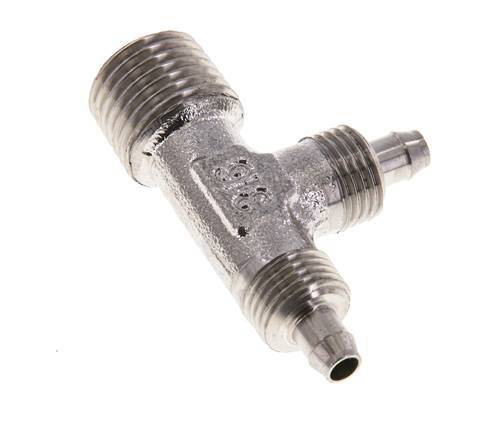 6x4 & R1/4'' Stainless Steel 1.4305 Right Angle Tee Push-on Fitting with Male Threads