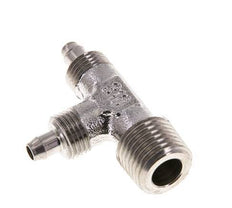6x4 & R1/4'' Stainless Steel 1.4305 Right Angle Tee Push-on Fitting with Male Threads