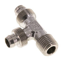 10x8 & R1/4'' Stainless Steel 1.4305 Right Angle Tee Push-on Fitting with Male Threads