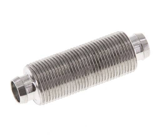 10x8 Stainless Steel 1.4571 Straight Push-on Fitting Bulkhead