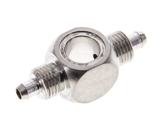 6x4 & G1/8'' Stainless Steel 1.4571 Banjo Tee Push-on Fitting