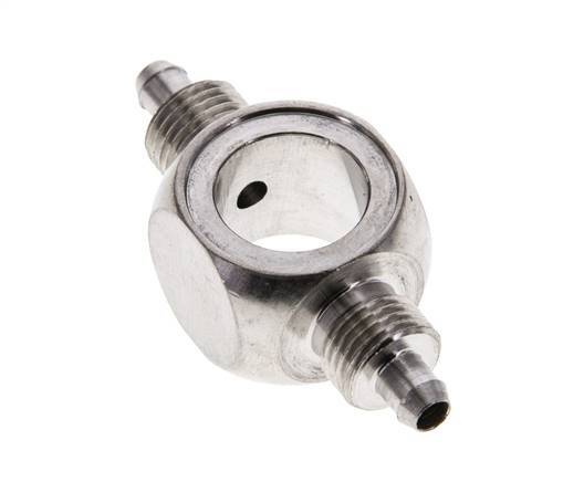 6x4 & G1/4'' Stainless Steel 1.4571 Banjo Tee Push-on Fitting