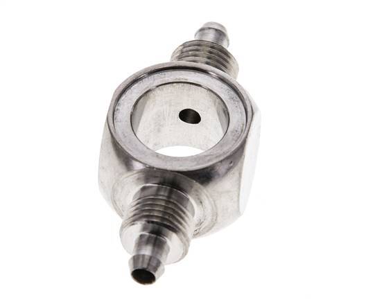 6x4 & G1/4'' Stainless Steel 1.4571 Banjo Tee Push-on Fitting