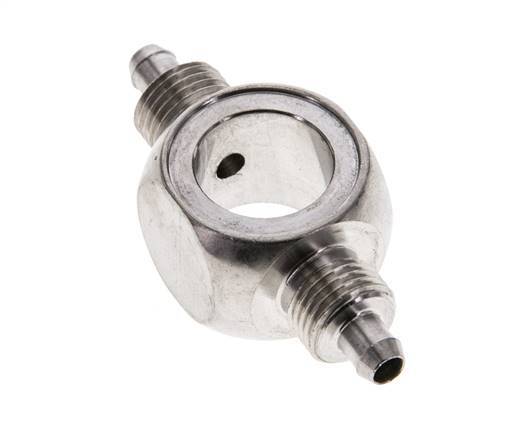 6x4 & G1/4'' Stainless Steel 1.4571 Banjo Tee Push-on Fitting