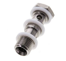 2-way Stainless Steel Banjo Bolt with G1/4'' Male Threads PTFE L42mm