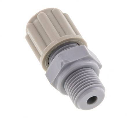 6x4mm & G1/8'' PA Straight Compression Fitting with Male Threads 10 bar [5 Pieces]