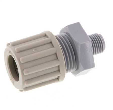 12x9mm & G1/8'' PA Straight Compression Fitting with Male Threads 10 bar