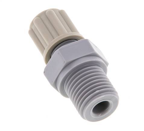 6x4mm & G1/4'' PA Straight Compression Fitting with Male Threads 10 bar [5 Pieces]
