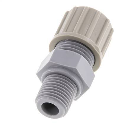 10x8mm & G1/4'' PA Straight Compression Fitting with Male Threads 10 bar [2 Pieces]