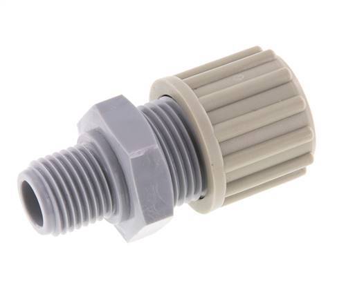 12x9mm & G1/4'' PA Straight Compression Fitting with Male Threads 10 bar