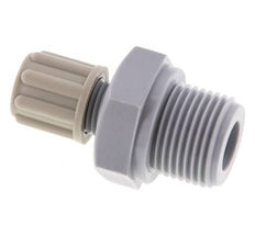6x4mm & G3/8'' PA Straight Compression Fitting with Male Threads 10 bar [2 Pieces]