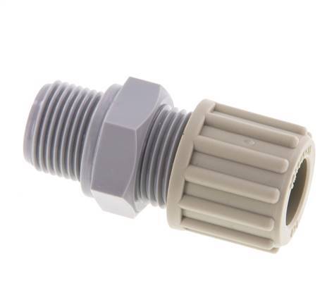 12x9mm & G3/8'' PA Straight Compression Fitting with Male Threads 10 bar