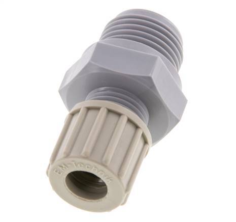 10x8mm & G1/2'' PA Straight Compression Fitting with Male Threads 10 bar