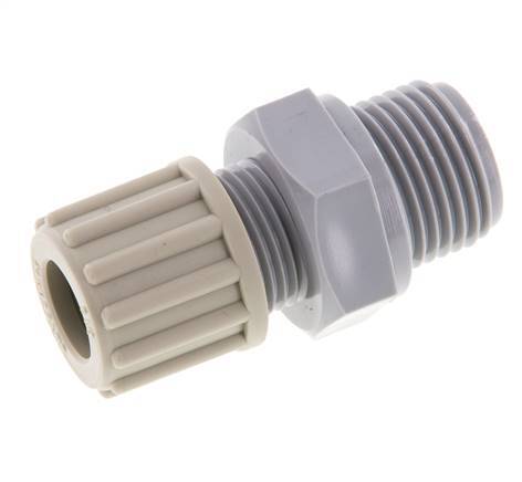 12x10mm & G1/2'' PA Straight Compression Fitting with Male Threads 10 bar
