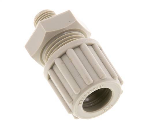 12x9mm & G1/8'' PP Straight Compression Fitting with Male Threads 10 bar