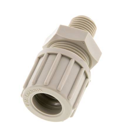 14x12mm & G1/4'' PP Straight Compression Fitting with Male Threads 10 bar