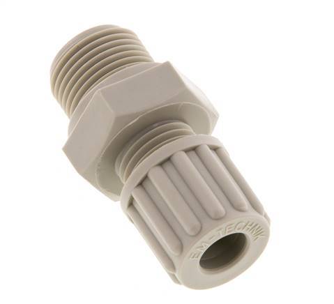 8x6mm & G3/8'' PP Straight Compression Fitting with Male Threads 10 bar