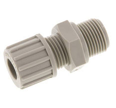 10x8mm & G3/8'' PP Straight Compression Fitting with Male Threads 10 bar
