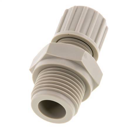 10x8mm & G1/2'' PP Straight Compression Fitting with Male Threads 10 bar