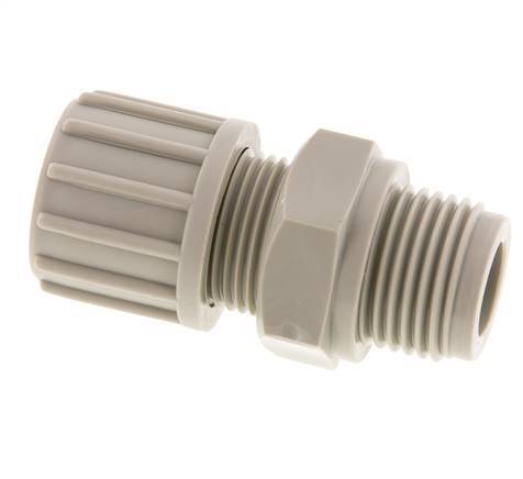 14x12mm & G1/2'' PP Straight Compression Fitting with Male Threads 10 bar