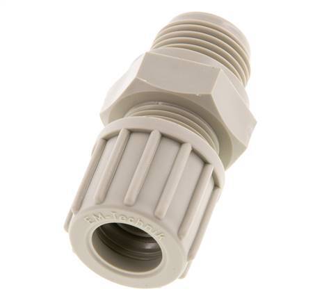 14x12mm & G1/2'' PP Straight Compression Fitting with Male Threads 10 bar