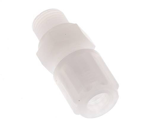 6x4mm & G1/8'' PVDF Straight Compression Fitting with Male Threads 10 bar