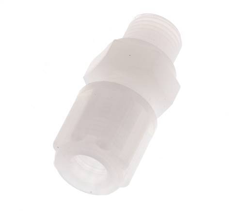 6x4mm & G1/8'' PVDF Straight Compression Fitting with Male Threads 10 bar