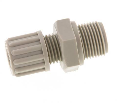 8x6mm & G1/8'' PVDF Straight Compression Fitting with Male Threads 10 bar