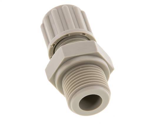6x4mm & G1/4'' PVDF Straight Compression Fitting with Male Threads 10 bar