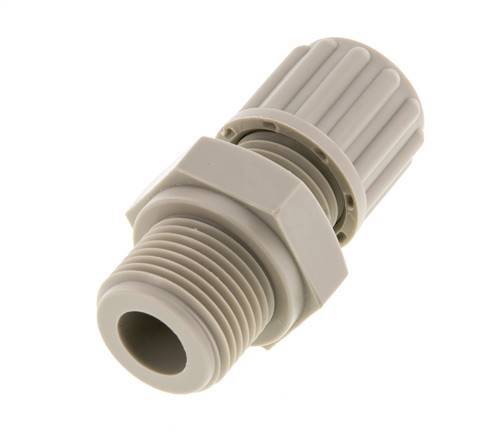 6x4mm & G1/4'' PVDF Straight Compression Fitting with Male Threads 10 bar