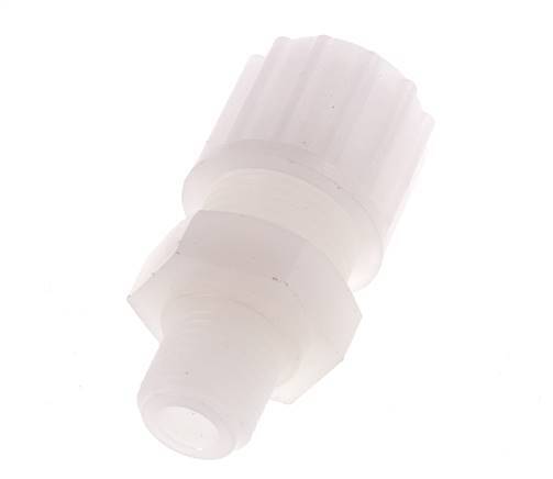 12x10mm & G1/4'' PVDF Straight Compression Fitting with Male Threads 10 bar