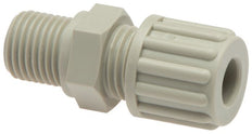 14x12mm & G1/4'' PVDF Straight Compression Fitting with Male Threads 10 bar