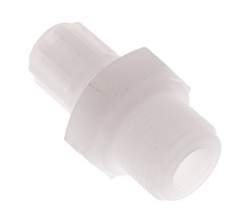 6x4mm & G3/8'' PVDF Straight Compression Fitting with Male Threads 10 bar