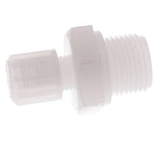 12x10mm & G3/8'' PVDF Straight Compression Fitting with Male Threads 10 bar