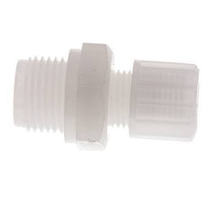 10x8mm & G1/2'' PVDF Straight Compression Fitting with Male Threads 10 bar