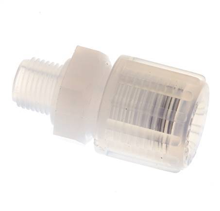 8x6mm & G1/8'' PFA Straight Cutting Fitting with Male Threads 10 bar